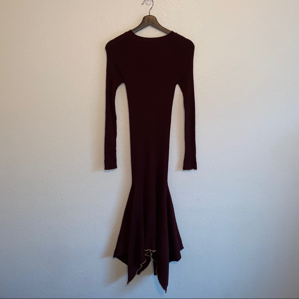 Topshop burgundy dress - Picture 4 of 7